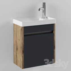 Bathroom furniture - Slim bathroom cabinet 