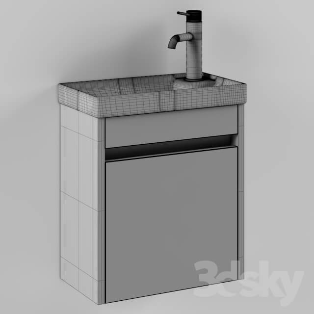 Bathroom furniture - Slim bathroom cabinet