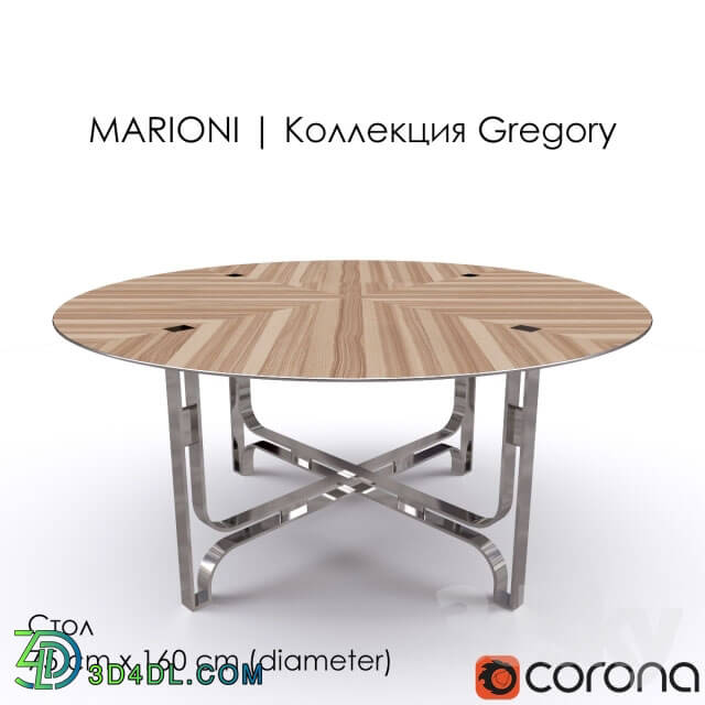 Table - The table MARIONI _ Gregory Collection