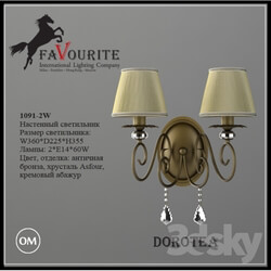 Wall light - Favourite 1092-1W Sconce 