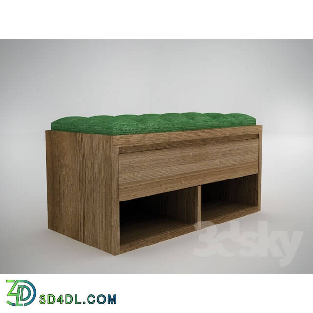 Other soft seating - Pouffe with shoe shelf