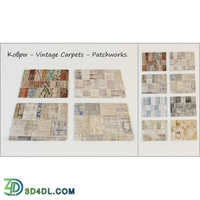 Carpets - Rugs-carpets-vintage patchworks.