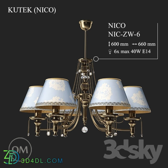 Ceiling light - KUTEK _NICO_ NIC-ZW-6