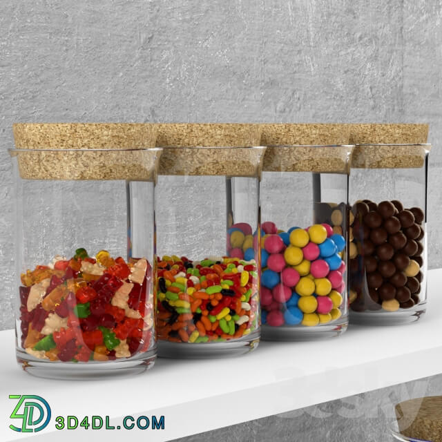 Other kitchen accessories - Kitchen set - sweets in jars