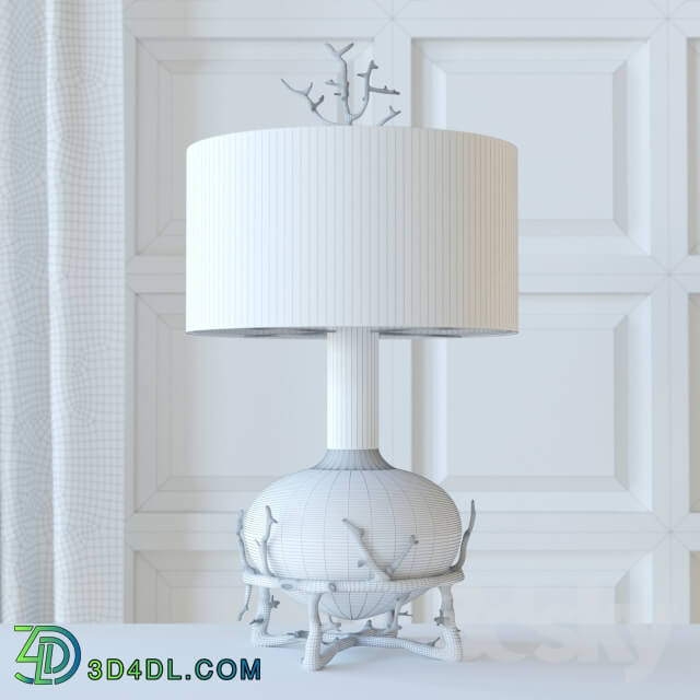 Table lamp - Fat Brass Twig Table Lamp