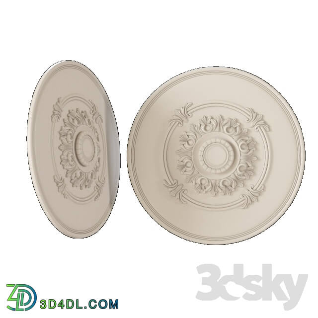 Decorative plaster - R Ceiling outlet