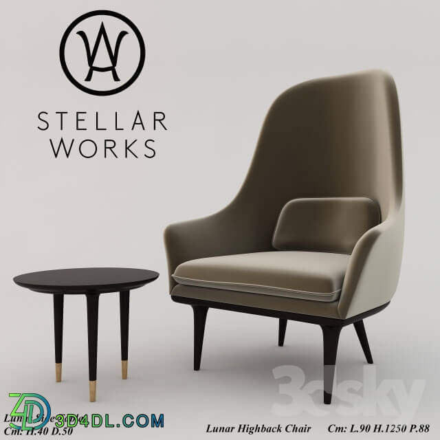 Arm chair - Stellar Works_Lunar