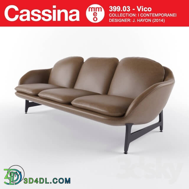Sofa - Cassina Vico large sofa