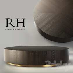 Table - RH Machinto Round Coffee Table 