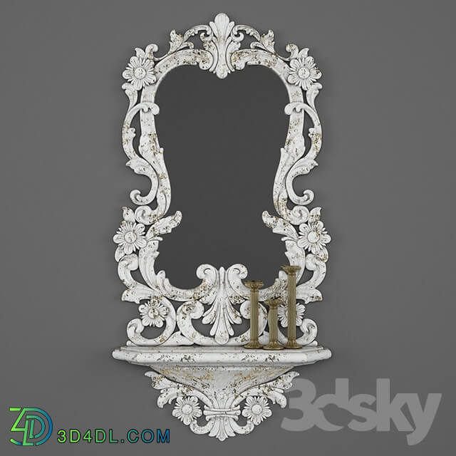 Mirror - Vintage_White_Mirror