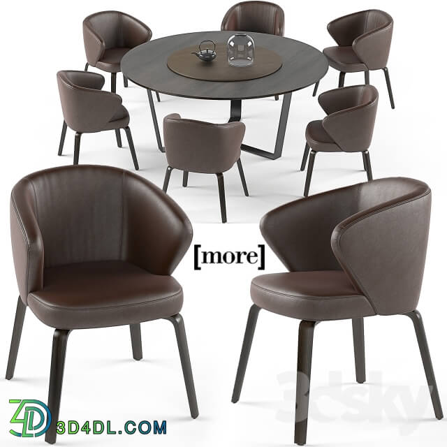 Table _ Chair - Mudi armchair and Pero round table set