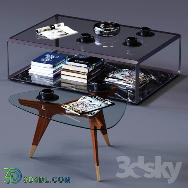 Table - Molteni_C Coffee Tables Set 01