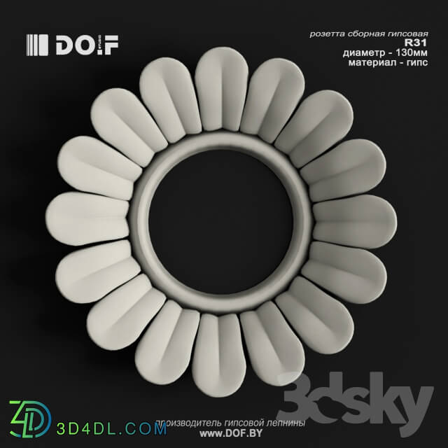 Decorative plaster - OM_R31_D130_DOF