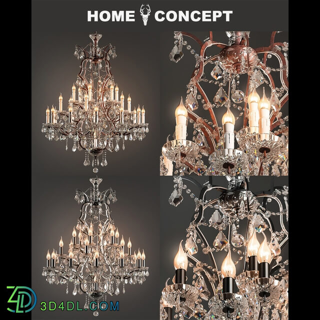 Ceiling light - OM Chandelier Crystal large_ Crystal Chandelier Large