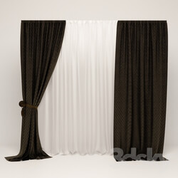 Curtain - Curtain with an allowance on the floor 