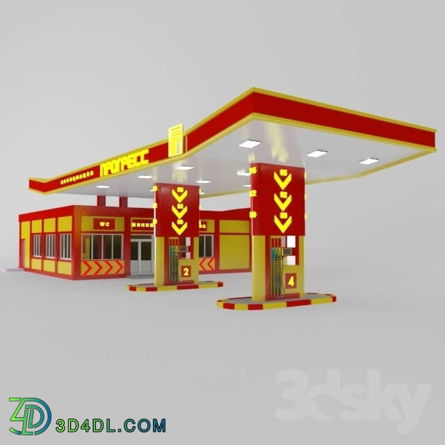 Miscellaneous - Complex gas station