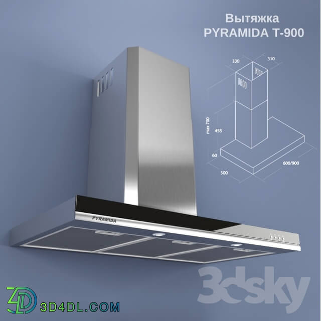 Kitchen appliance - Hood PYRAMIDA T-900