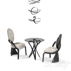 Table _ Chair - Actual design_ a set of coffee brazo 