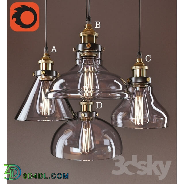 Ceiling light - American vintage pendant lights