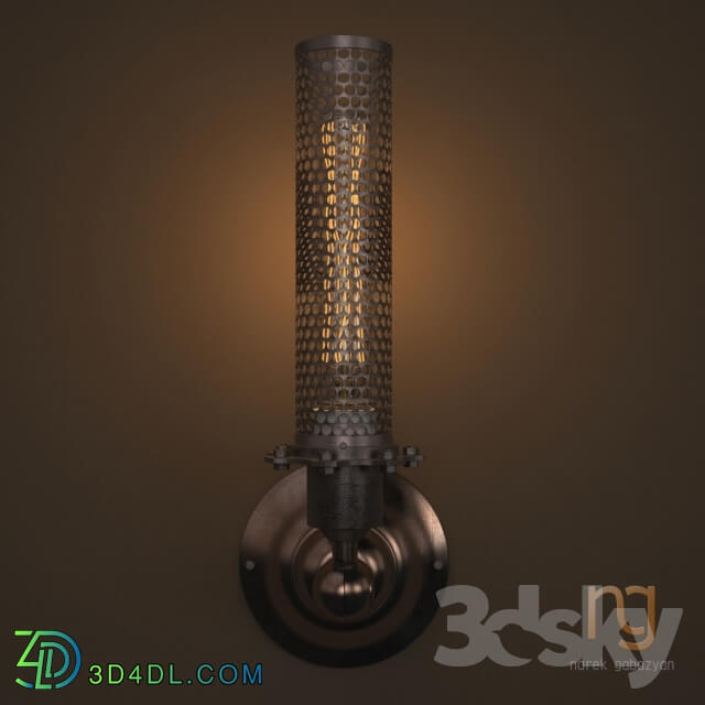 Wall light - Edison Perforated Metal Sconce