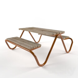 Table _ Chair - Hvilan Bench Vestre 
