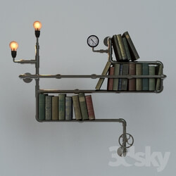 Other decorative objects - decorative book shelf in the style of steampunk 