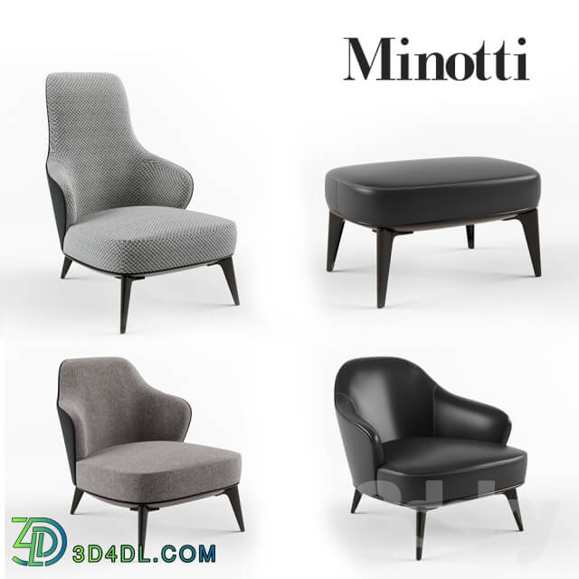 Arm chair - Minotti - Leslie armchair set
