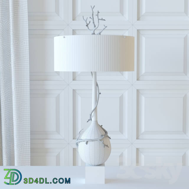 Table lamp - Twig Bulb Lamp-Brass