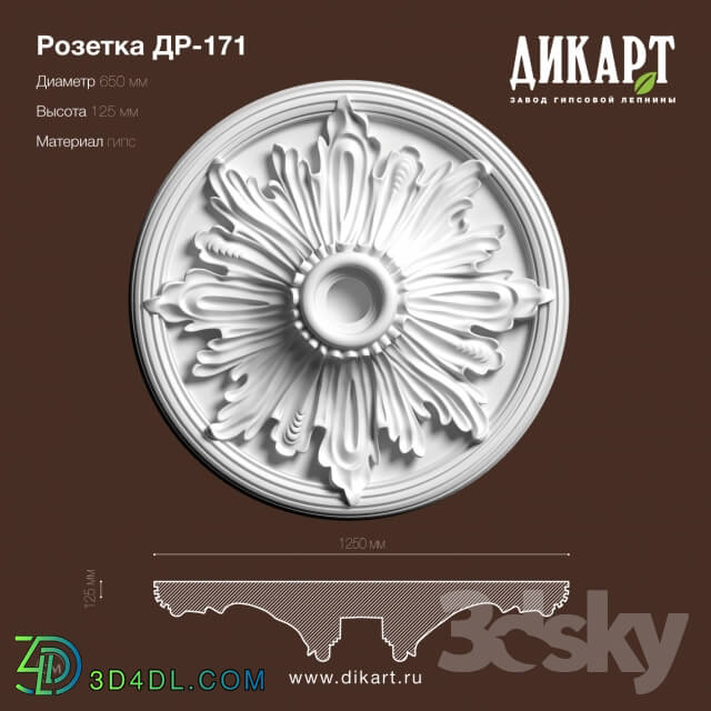 Decorative plaster - DR-171_D650mm