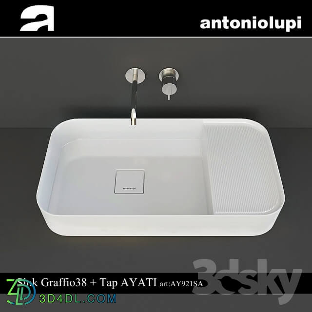 Wash basin - Antoniolupi Sink Graffio38 _ Tap AYATI