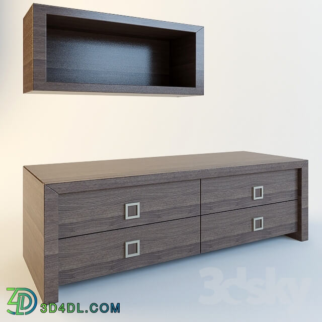 Sideboard _ Chest of drawer - BRW Sorrento RTV4S