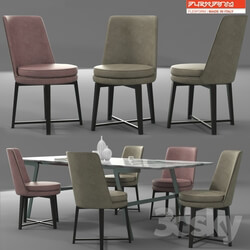 Table _ Chair - Flexform Dining Set 