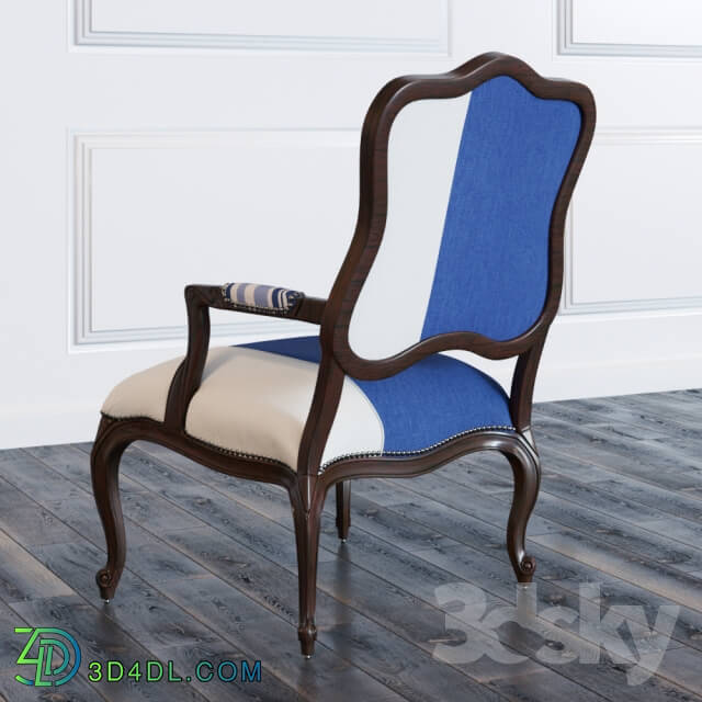 Chair - Michael Colorblock Bergere Chair