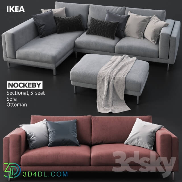 Sofa - Sofas and ottoman IKEA NOCKEBY