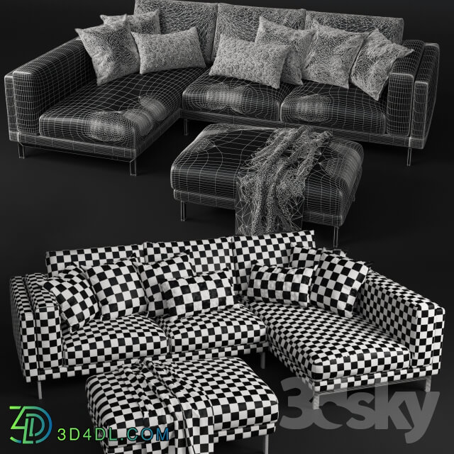 Sofa - Sofas and ottoman IKEA NOCKEBY