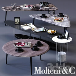 Table - Molteni_C Coffee Tables Set 02 