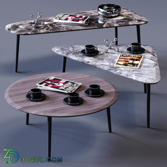Table - Molteni_C Coffee Tables Set 02