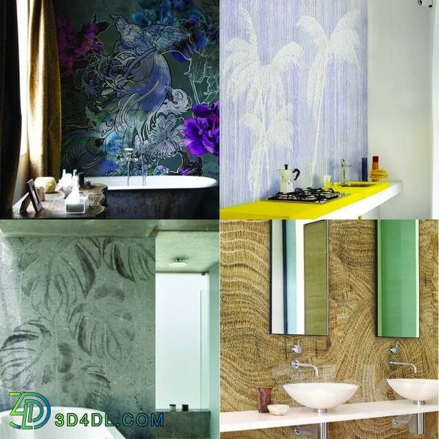 Wall covering - Wall_deco - Wet System Collection Pack 4