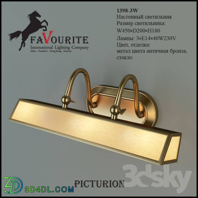 Wall light - Favourite 1398-3W