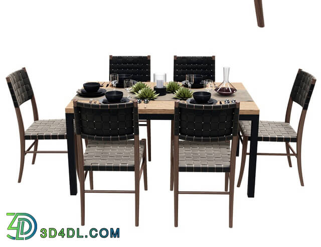 Table _ Chair - Crate and Barrel Dining Table