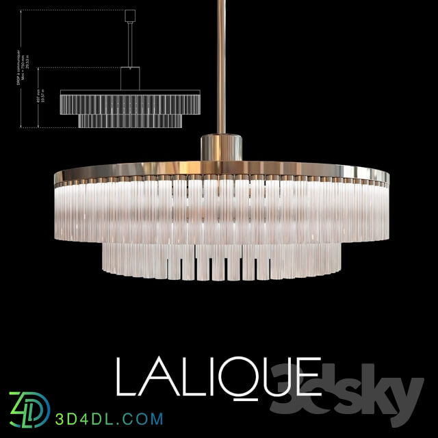 Ceiling light - Orgue by Lalique