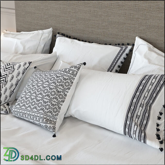 Bed - Zara Home Linen Collection Bedding _ Greco Strom Bed _ 7
