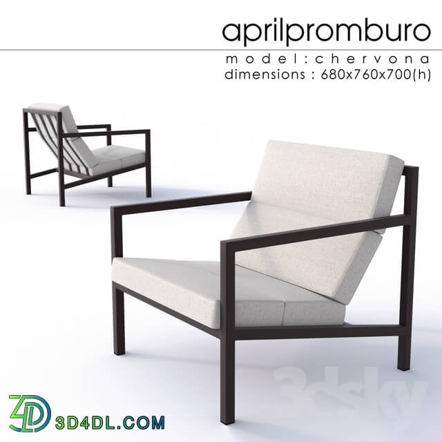 Arm chair - _OM_ Aprilpromburo Chervona chair