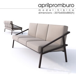 Sofa - _OM_ Aprilpromburo Chervona 3-seat sofa 