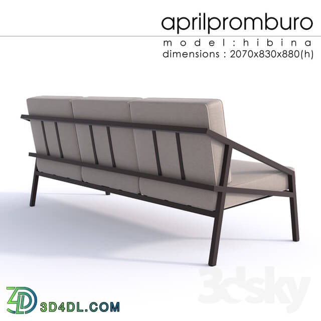 Sofa - _OM_ Aprilpromburo Chervona 3-seat sofa