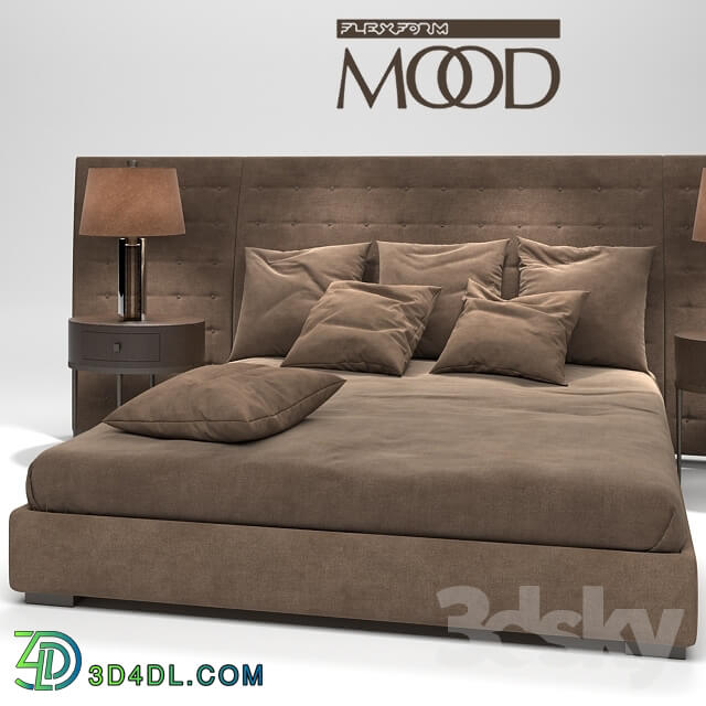 Bed - Flexform Mood Caress Bed