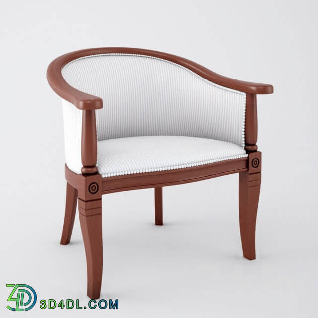 Arm chair - Armchair with white upholstery