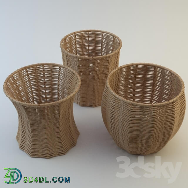 Other decorative objects - Rattan baskets