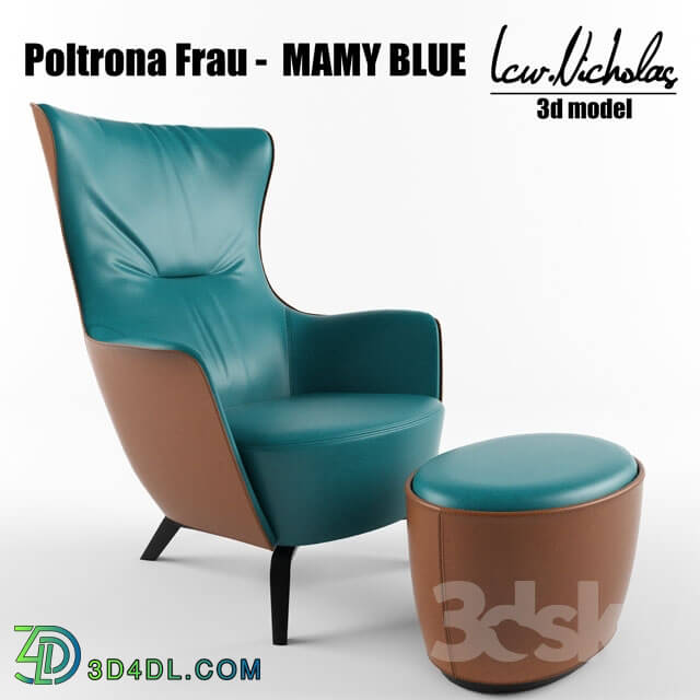 Arm chair - Poltrona Frau - MAMY BLUE
