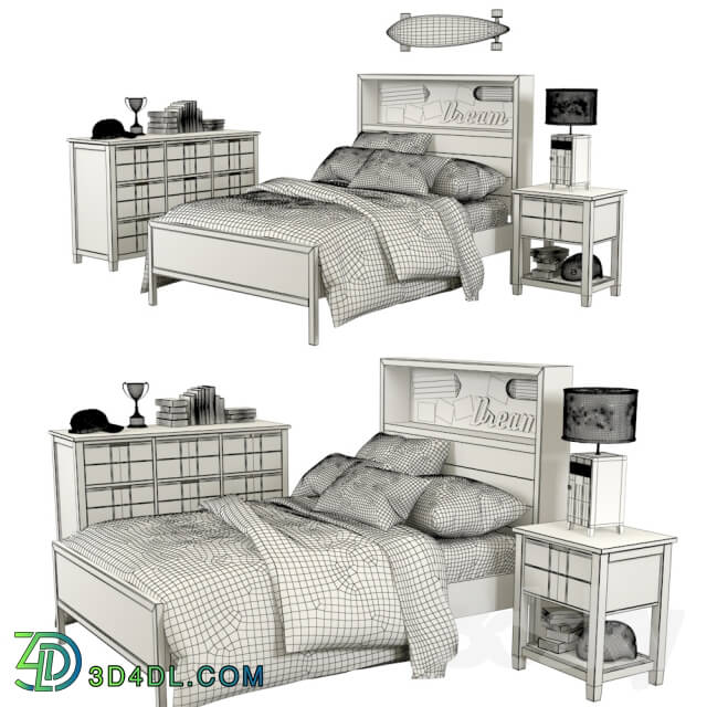 Full furniture set - pottery barn bed sutton